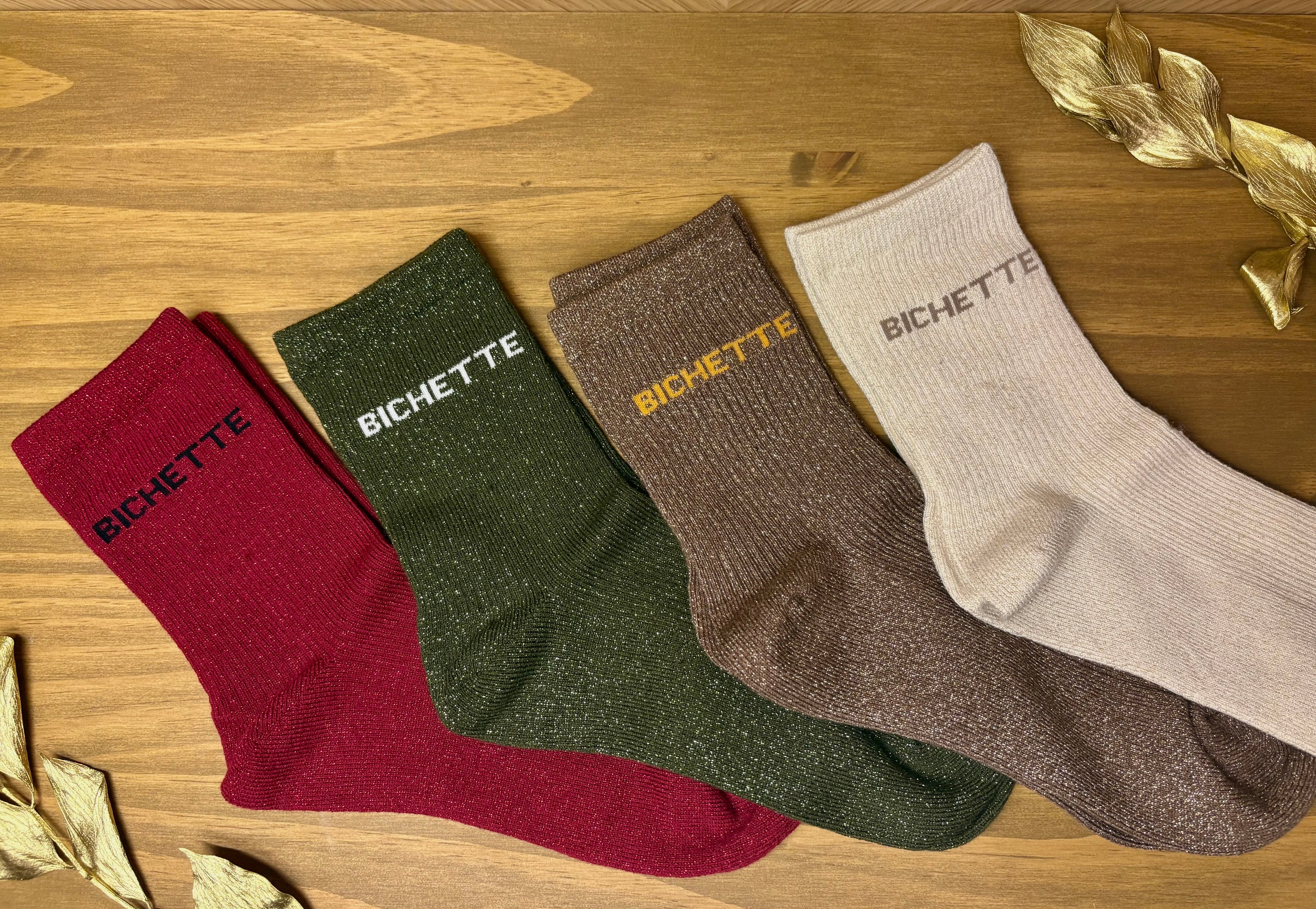 Chaussettes à Paillettes "Bichette" (36-40)