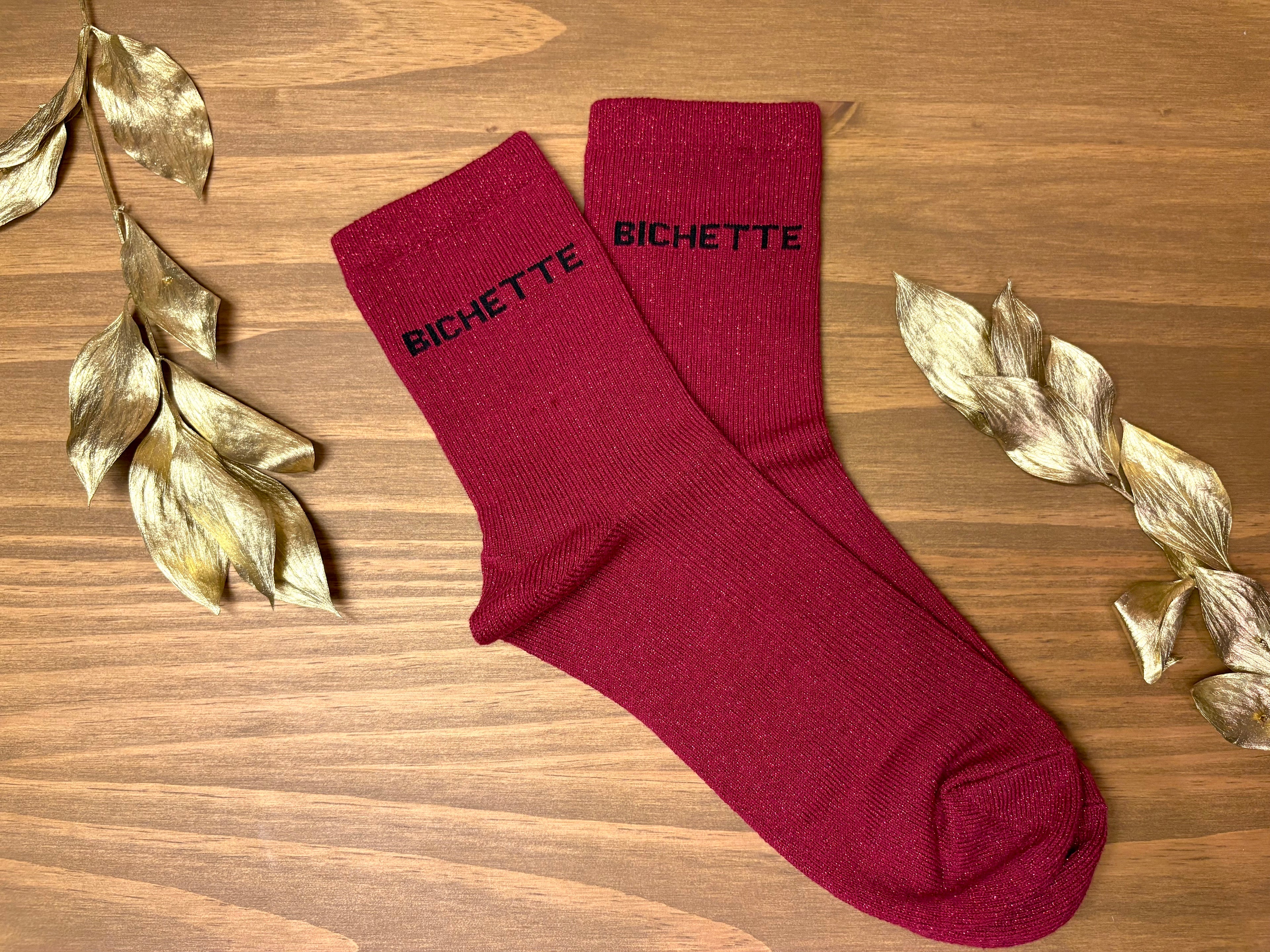 Chaussettes à Paillettes "Bichette" (36-40)