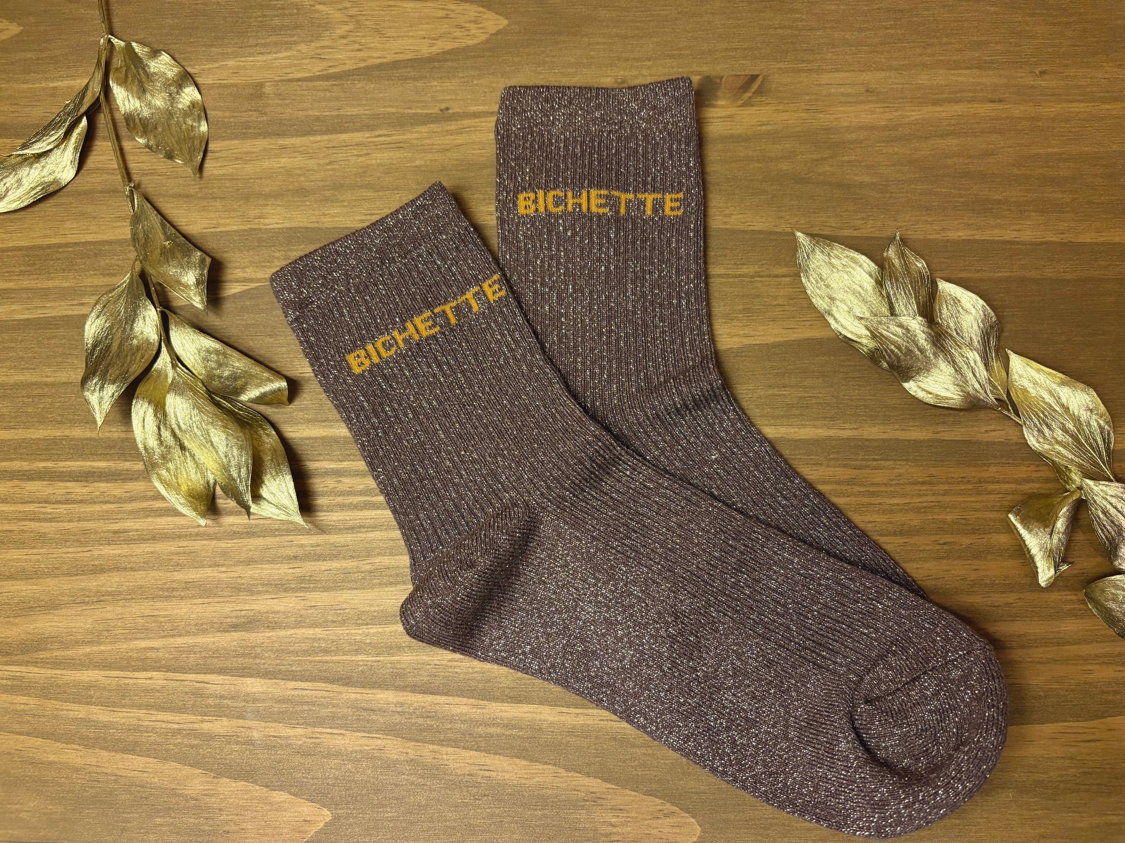 Chaussettes à Paillettes "Bichette" (36-40)