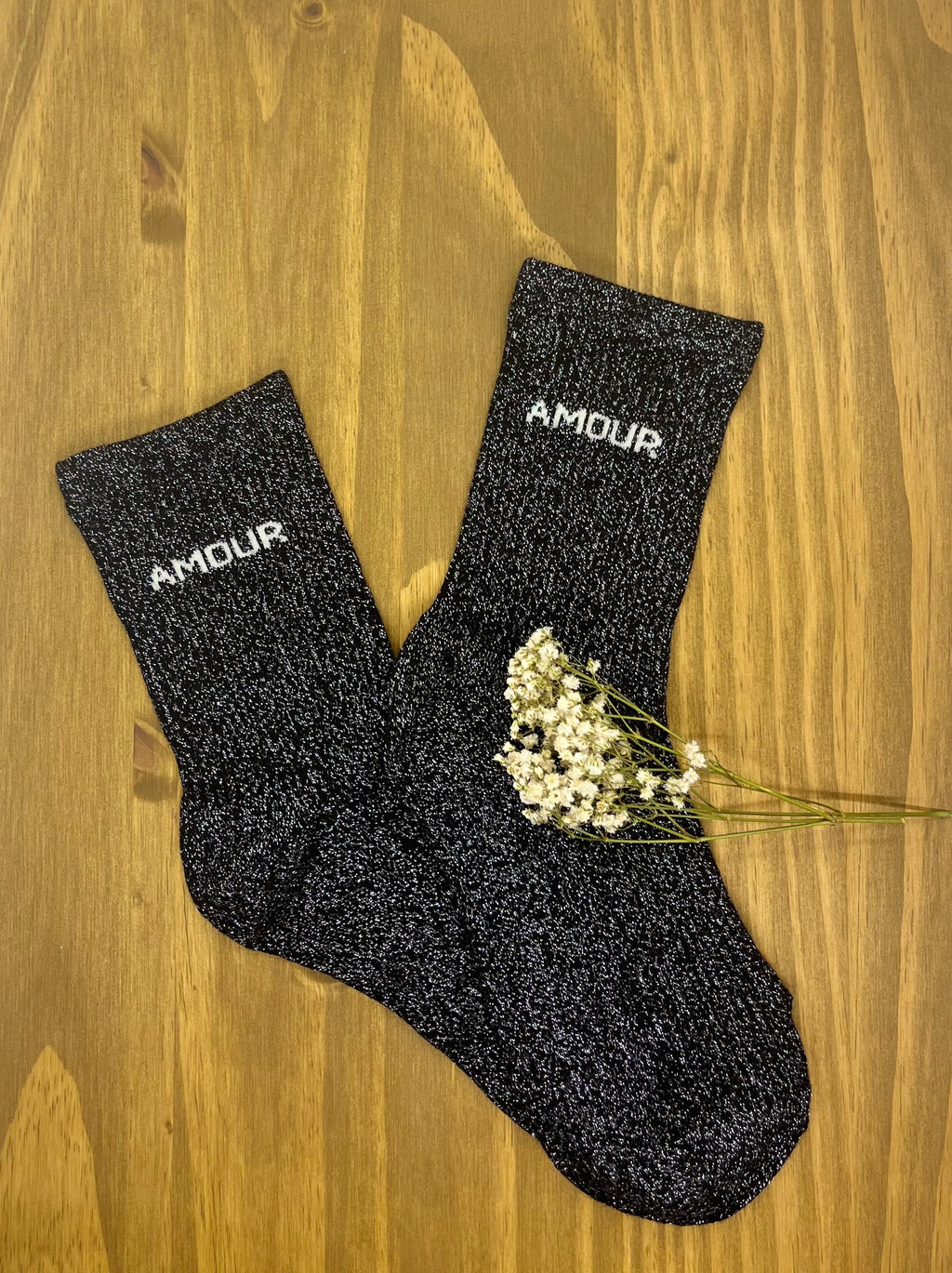 Chaussettes à Paillettes "Amour" (36-40)