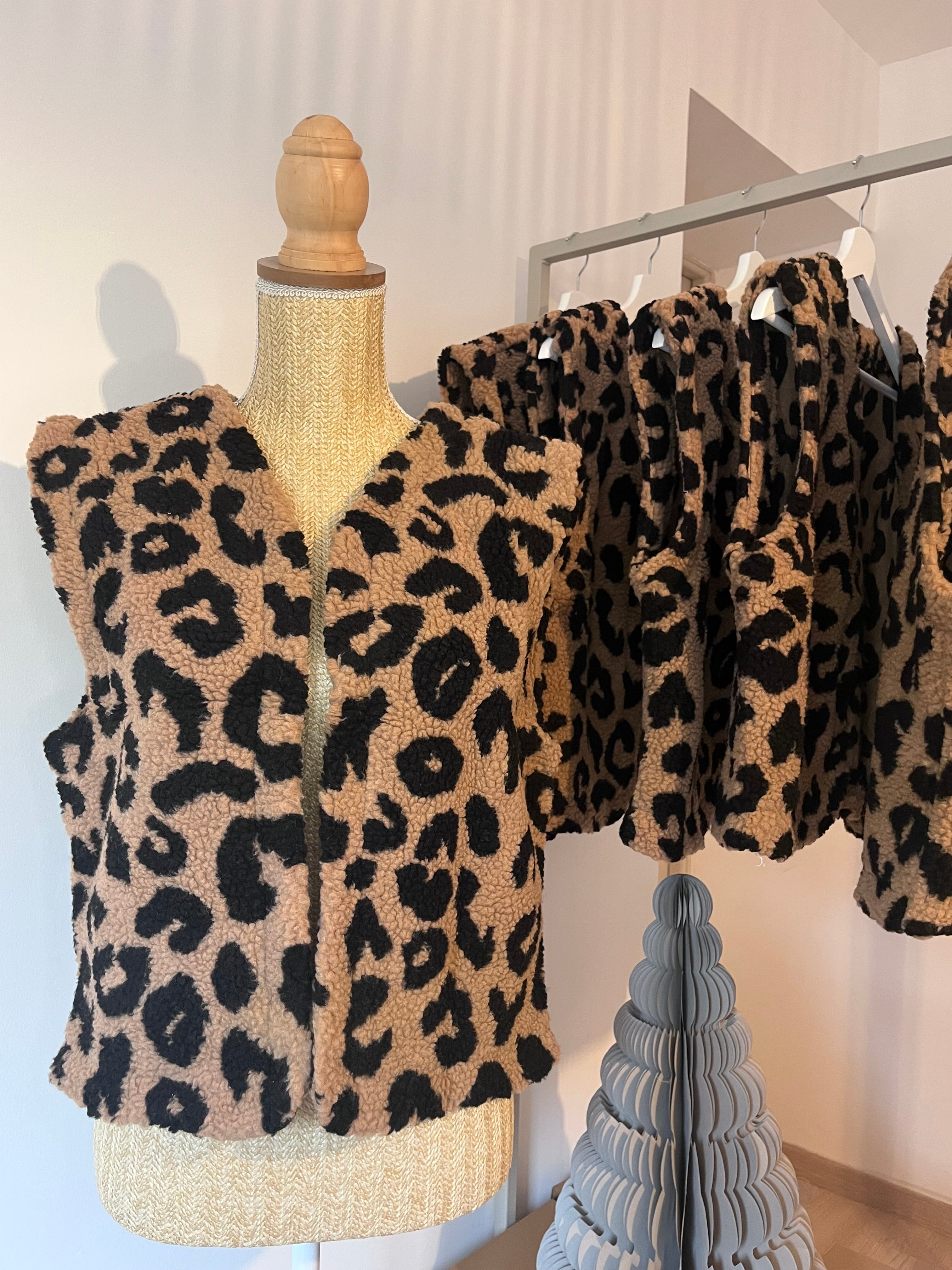 Gilet Léopard Femme