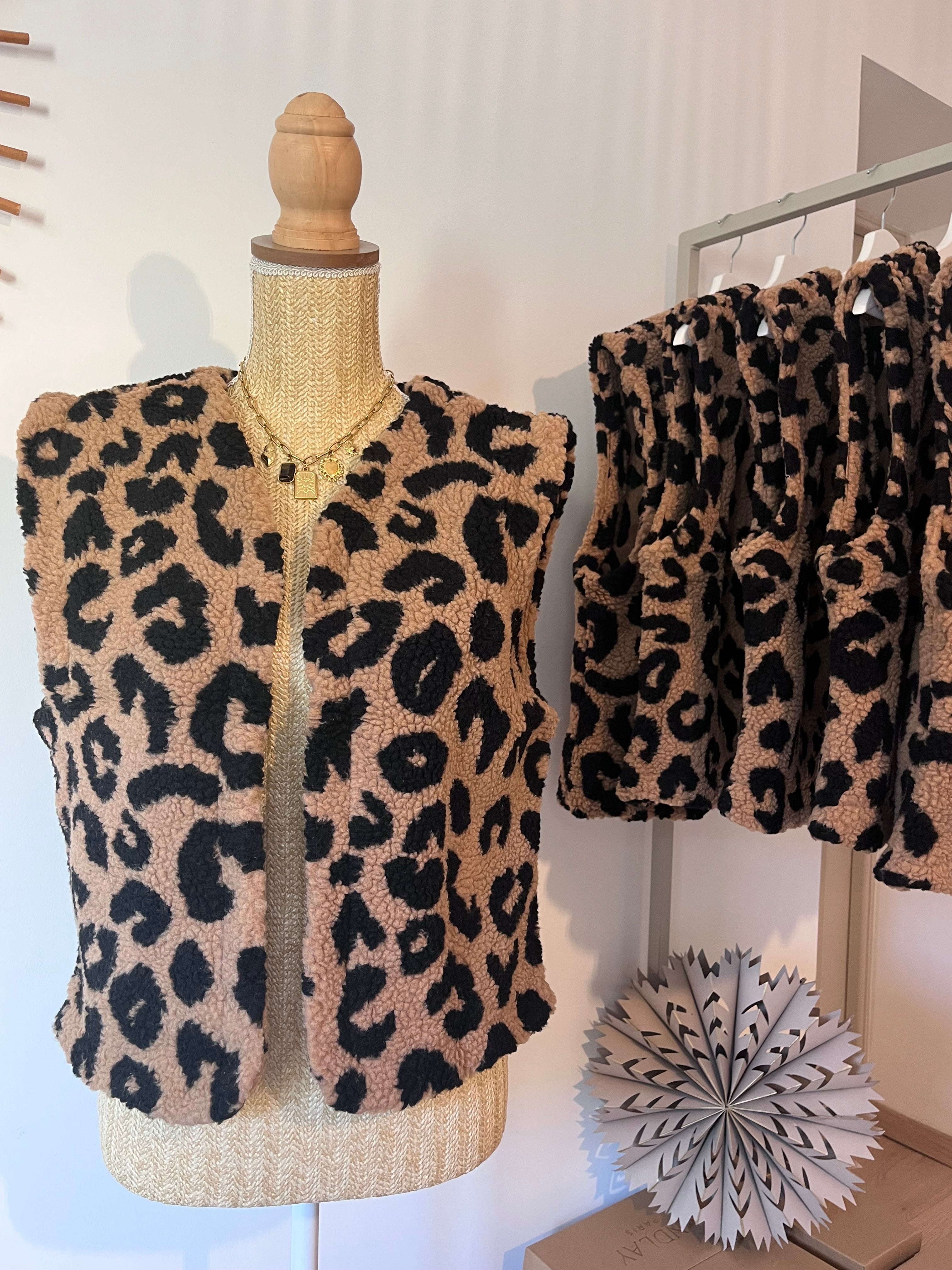 Gilet Léopard Femme